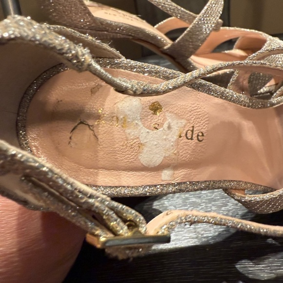 Kate Spade Glitter Silver Heels  7.5 - Picture 11 of 11